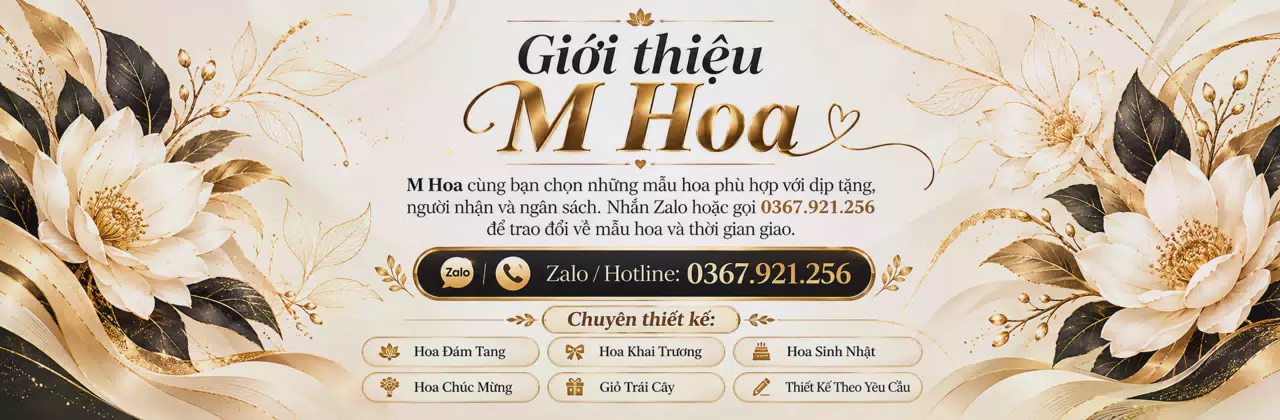 Ảnh bìa Shop hoa tươi Phường Đăk Cấm Quảng Ngãi - Gửi sự quan tâm qua từng món hoa